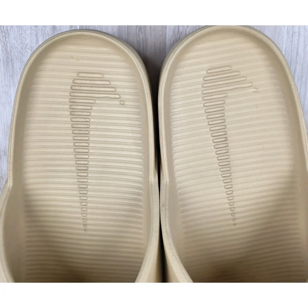 Nike Calm Slide Sesame Slip On Rubber‎ Sandals Mens 13 Womens 14 Comfort Pool